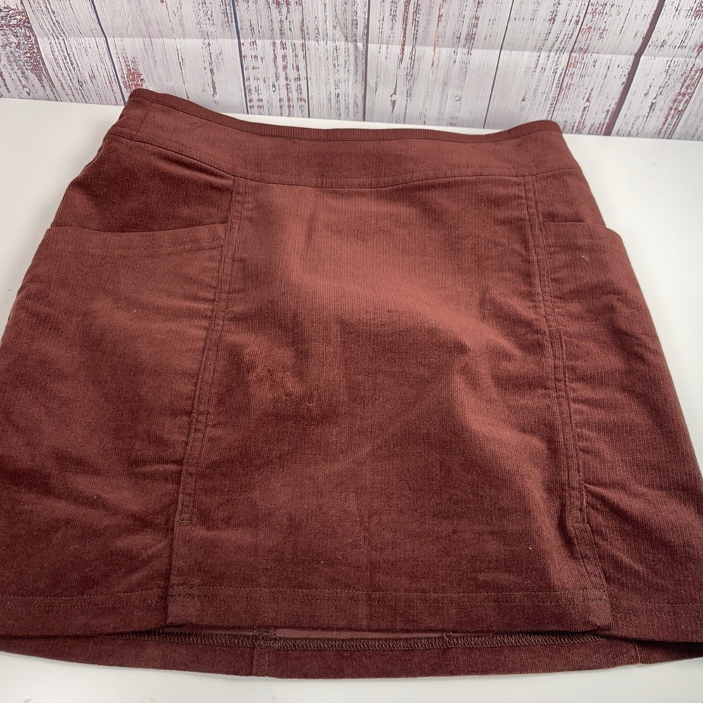 KUHL Strova Skirt Womens 2 Brown Stretch Corduroy Mini Outdoor Adventurewear
